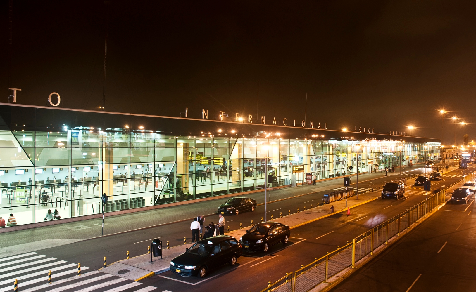 fondo del aeropuerto de internacional Jorge Chavez Lima-Peru