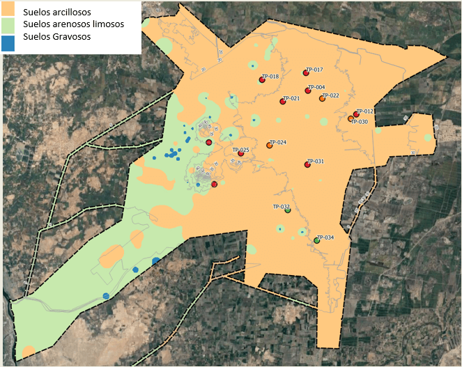 zonificación del tipo de suelo 2.0 metros de profundidad